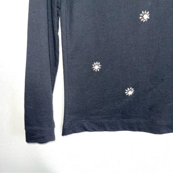 Banana Republic Sofia Bead Front Black Pullover Sweater Small Women’s - Picture 4 of 9